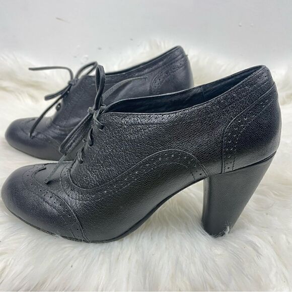 Jeffrey Campbell | Oxford heel bootie 7 US (37)front lace up,black 3 1/2” heel - Picture 8 of 8
